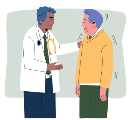 doctor and patient in conversation