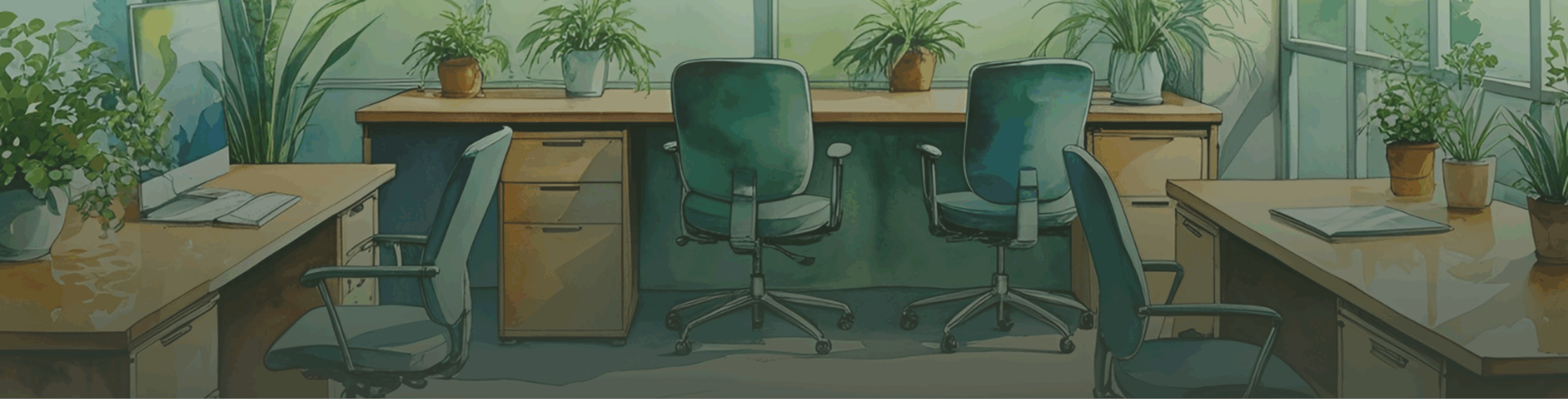 image of desks and chairs in an office